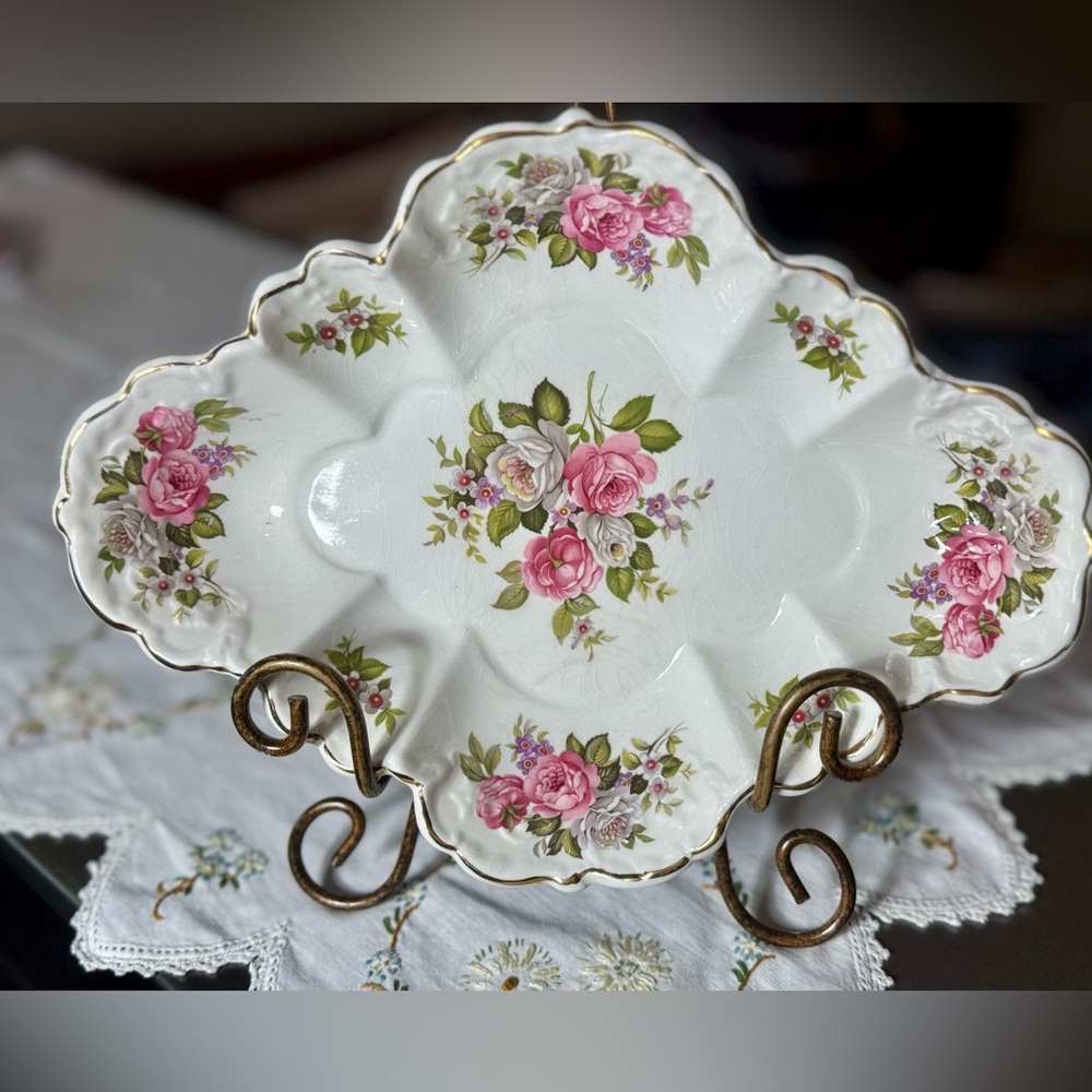 Vintage James Kent Ltd. Platter “Harmony Rose” collection